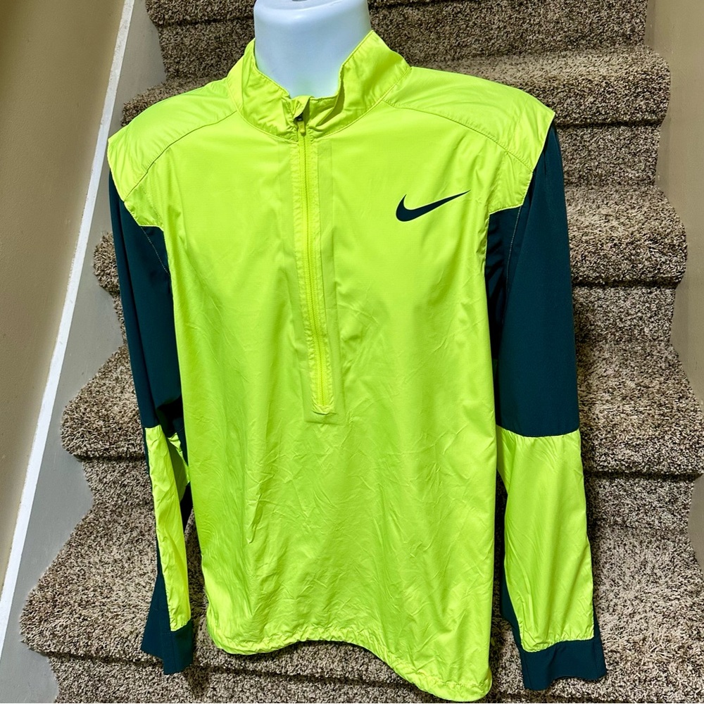 Bright neon *NIKE Golf* lightweight athletic mens golf ⛳️windbreaker jacket - L